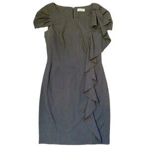 Calvin Klein | Gray Cap Sleeve Sheath Dress (6)